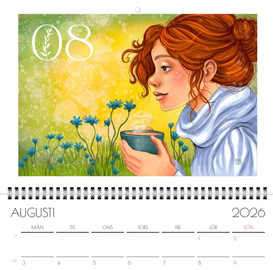 Annika - Kunstkalender 2026 A4 - NORSK
