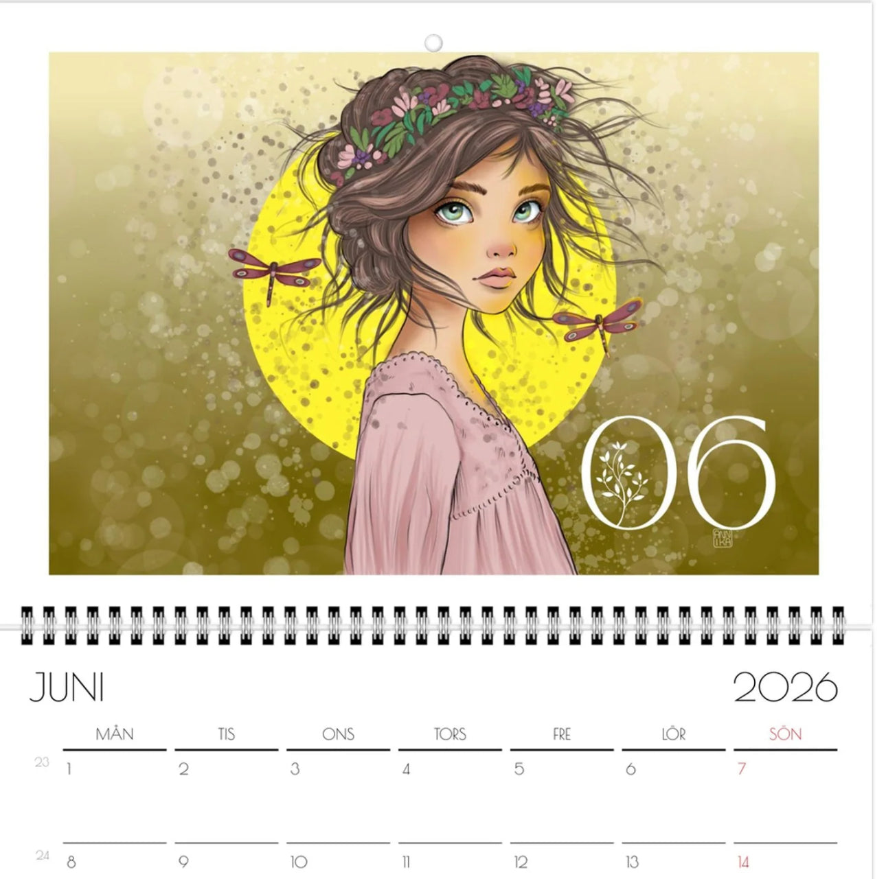 Annika - Kunstkalender 2026 A4 - NORSK