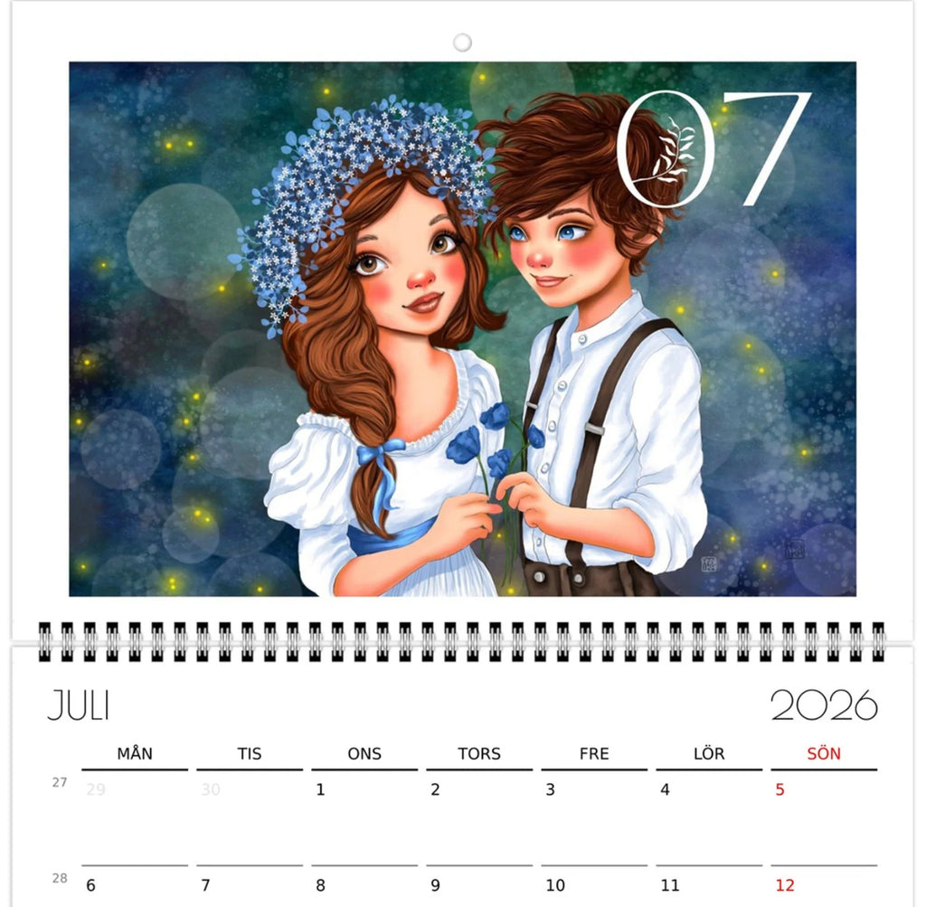 Annika - Kunstkalender 2026 A4 - NORSK