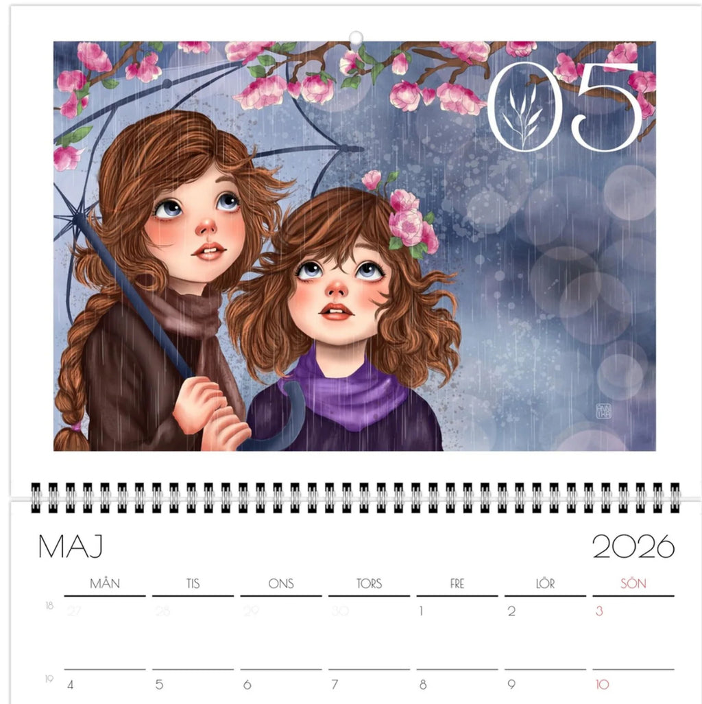 Annika - Kunstkalender 2026 A4 - NORSK