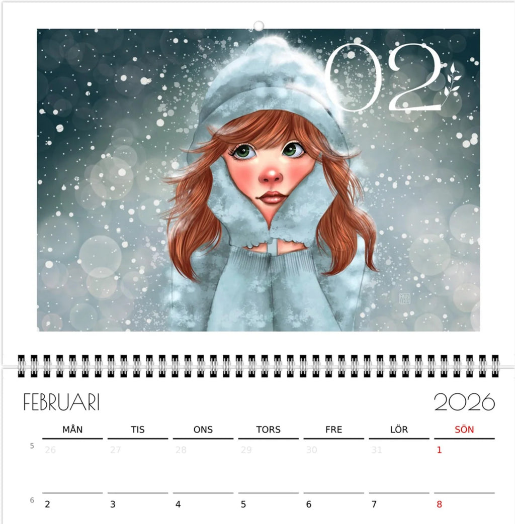 Annika - Kunstkalender 2026 A4 - NORSK