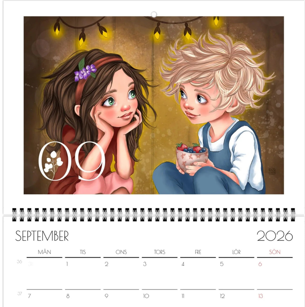 Annika - Kunstkalender 2026 A4 - NORSK