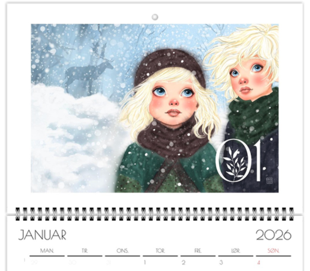 Annika - Kunstkalender 2026 A3 - NORSK