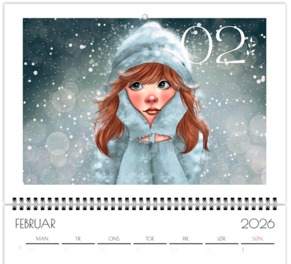 Annika - Kunstkalender 2026 A3 - NORSK