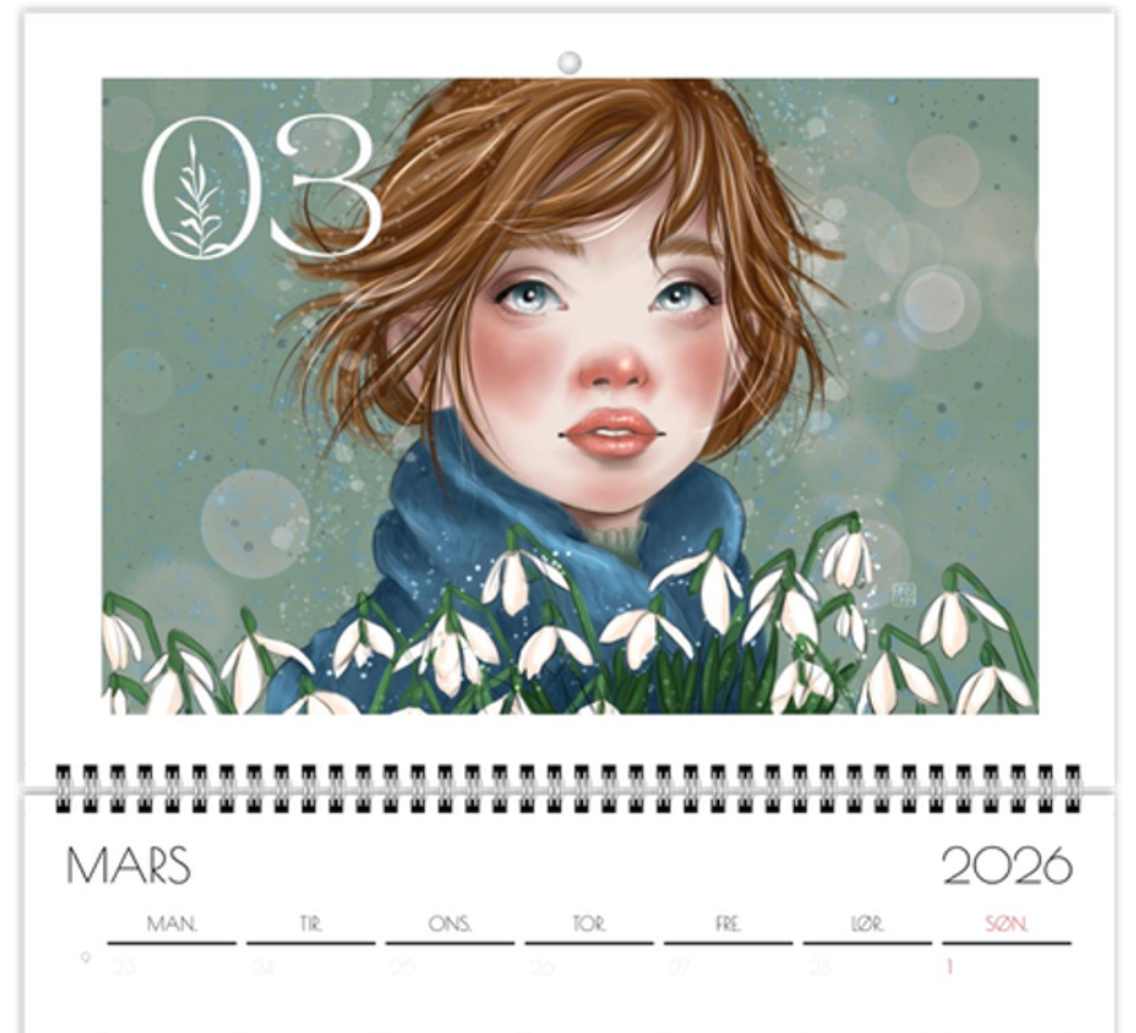 Annika - Kunstkalender 2026 A3 - NORSK