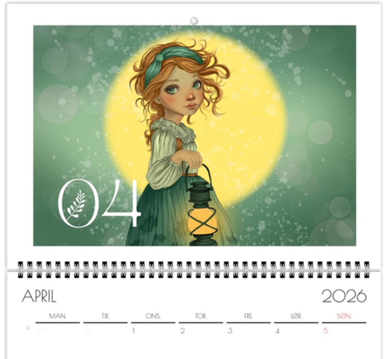 Annika - Kunstkalender 2026 A3 - NORSK