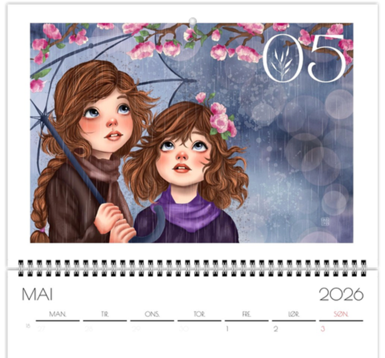 Annika - Kunstkalender 2026 A3 - NORSK