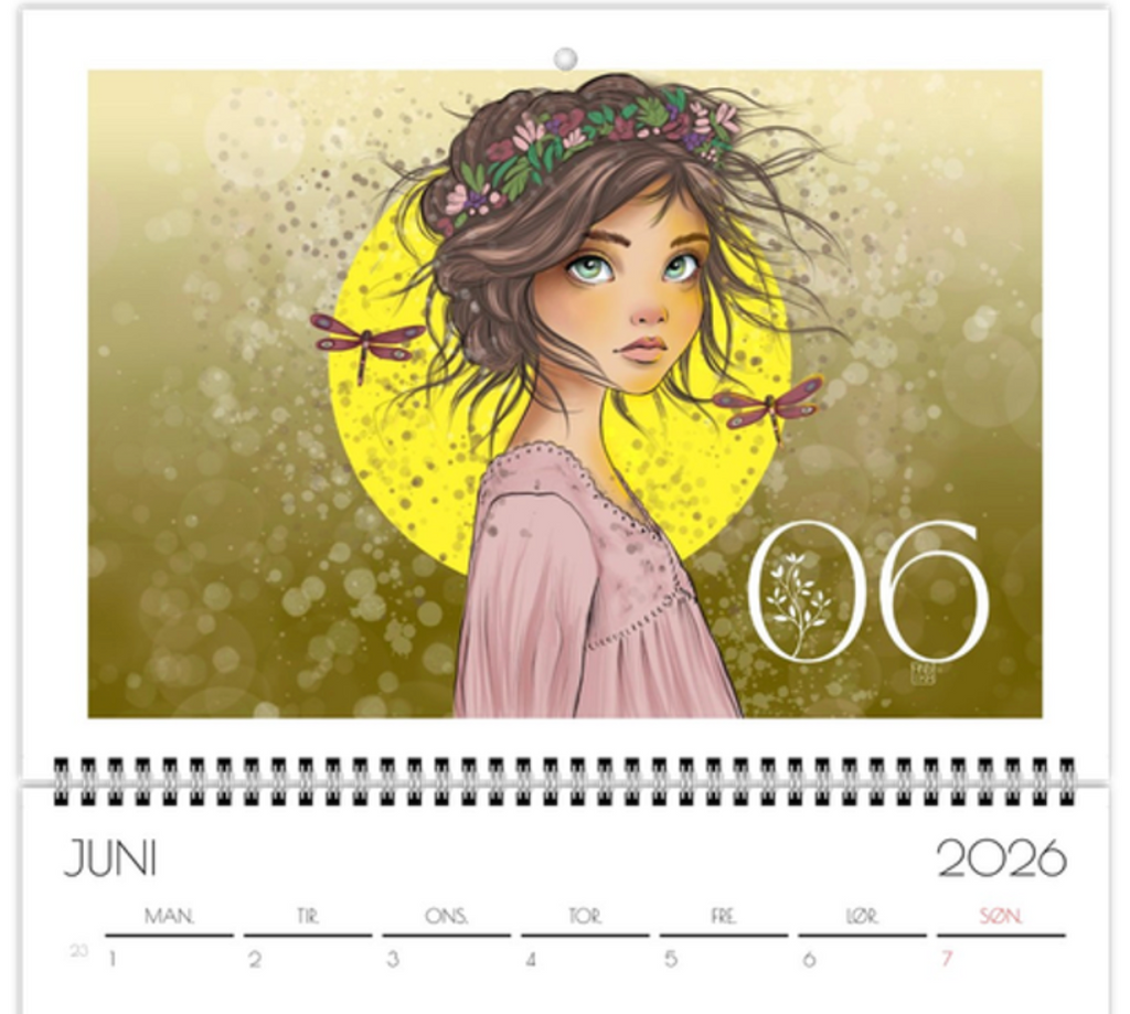Annika - Kunstkalender 2026 A3 - NORSK