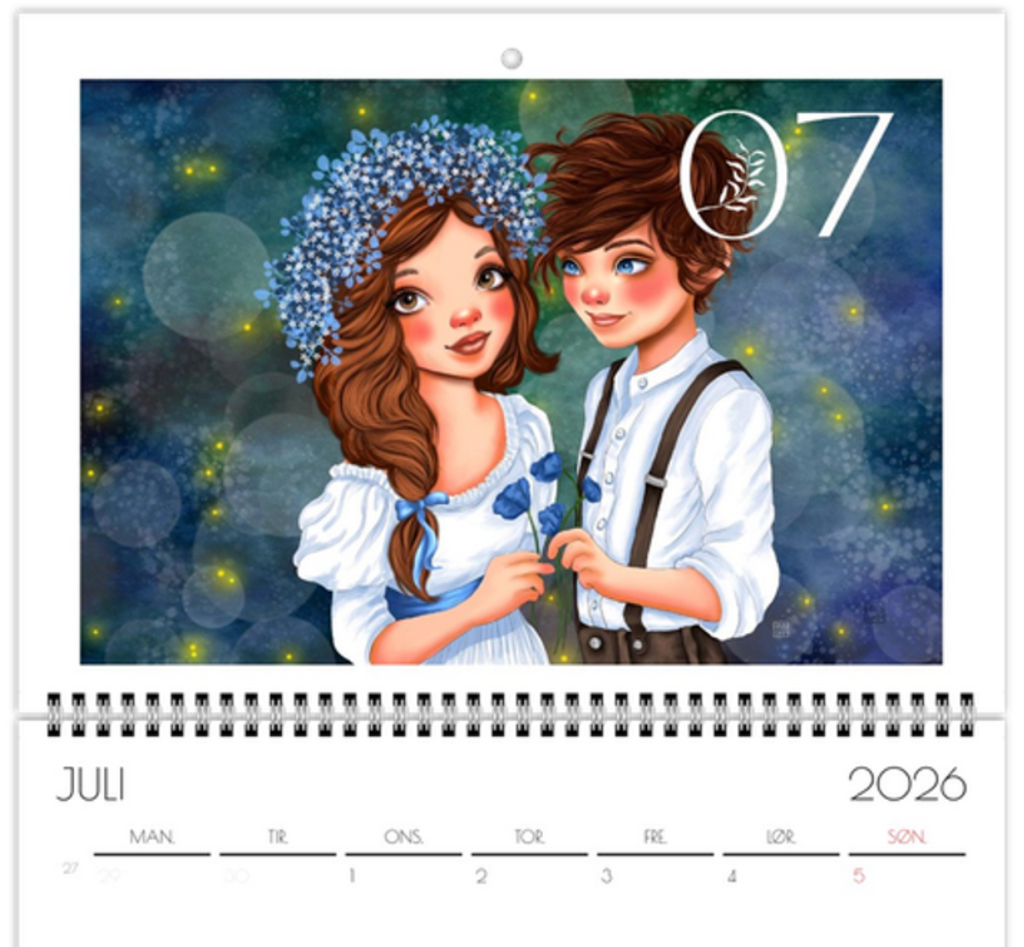 Annika - Kunstkalender 2026 A3 - NORSK