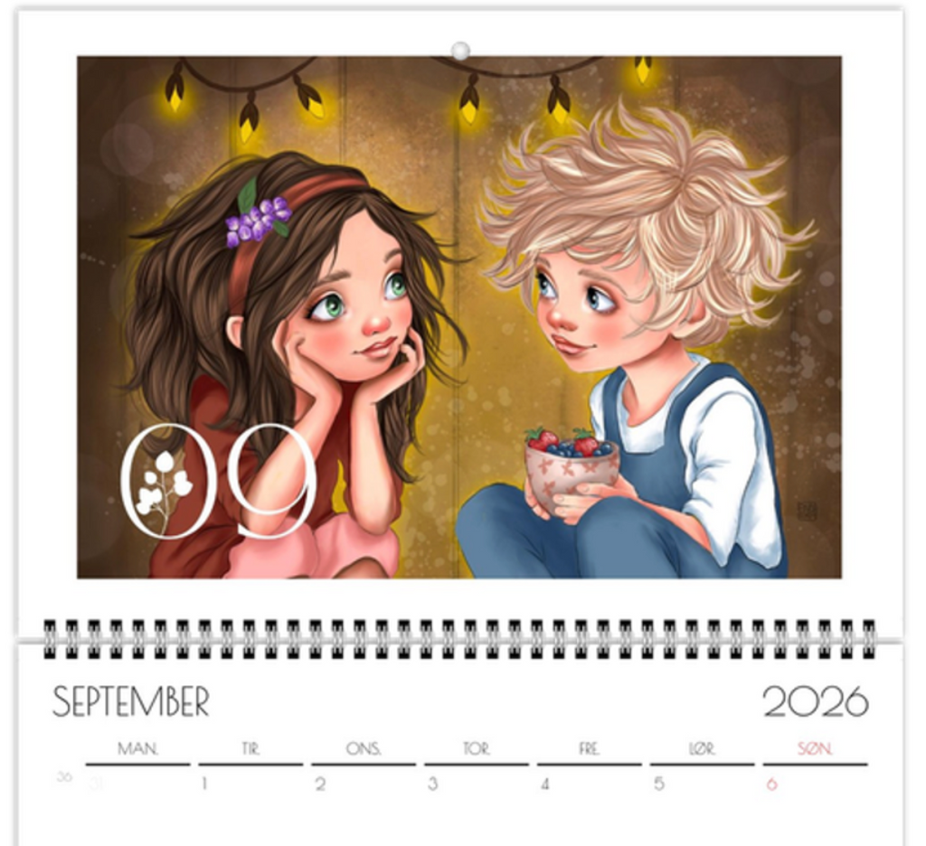 Annika - Kunstkalender 2026 A3 - NORSK