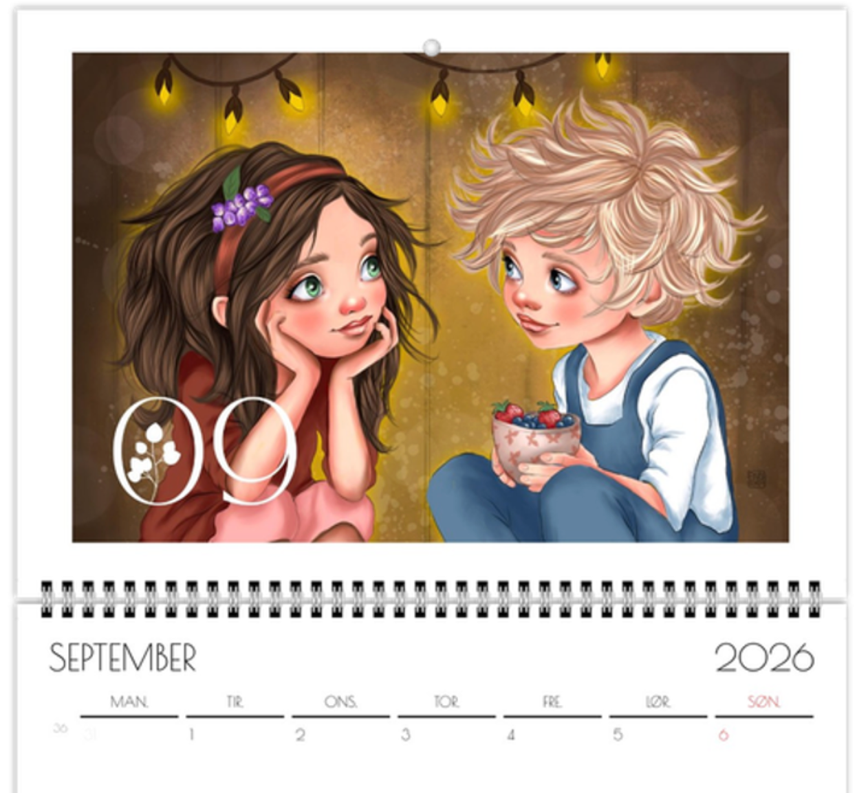 Annika - Kunstkalender 2026 A3 - NORSK